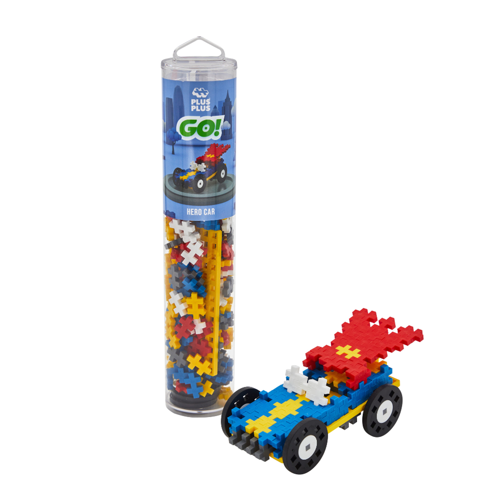 Plus-Plus - Colour Cars - Hero - 200 pcs Tube