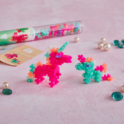Plus-Plus - Pearl Unicorns - 100pc Tube