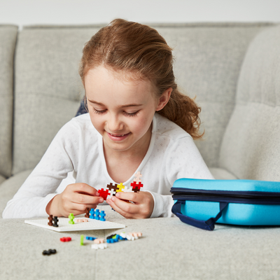 Plus-Plus - Travel Case - 100 pcs - Blue