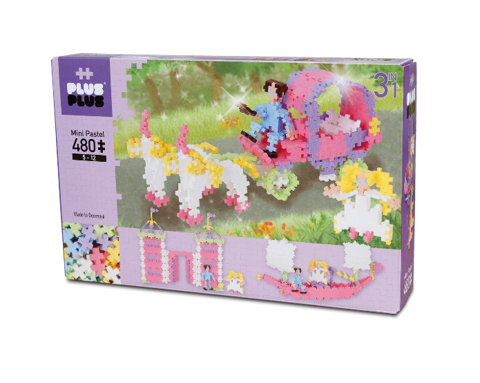 Plus-Plus - Pastel - 480 pcs - 3 in 1 - Princess