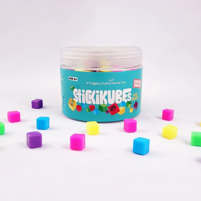 Stickikubes - Neon Brights Tub - 12 Piece Display