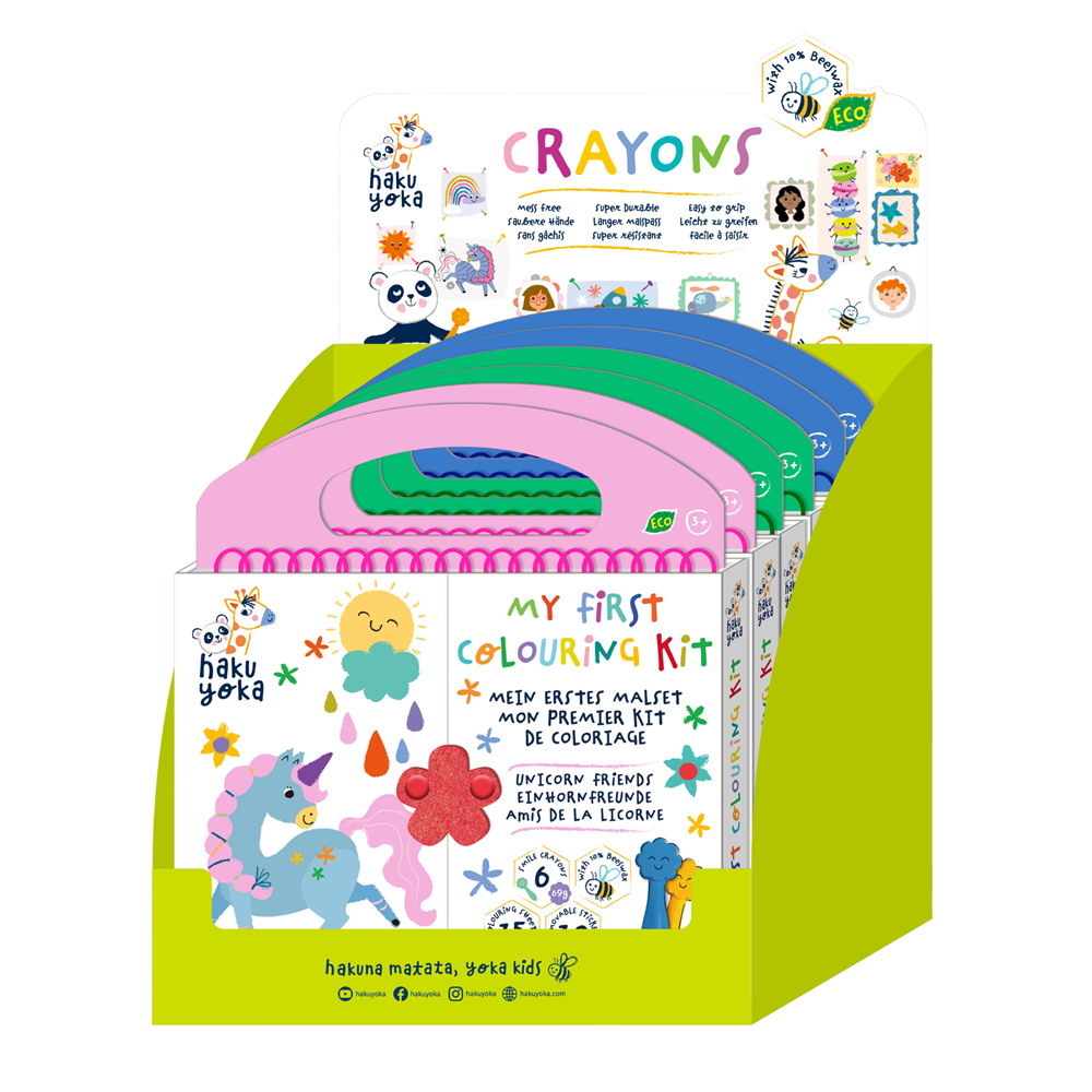 Haku Yoka - Art To Go - My First Colouring Kit - Assorted 6 Unit Display