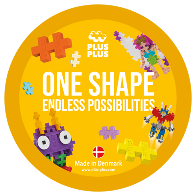 Plus-Plus - Shelf Wobbler - Global Yellow