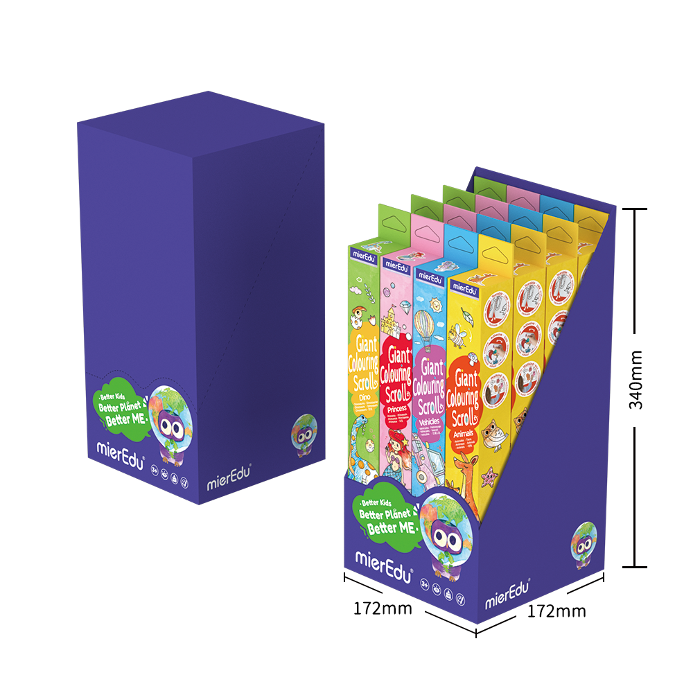 mierEdu - Giant Colouring Scroll - 16 Unit Display