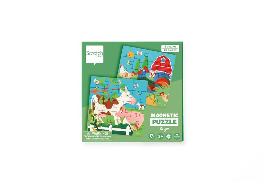 Scratch Europe - Puzzle - Magnetic Puzzle Book To Go - Farm