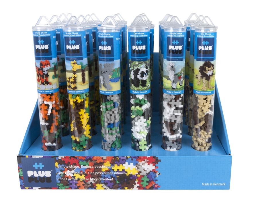 Plus-Plus - 24pcs Display Pack - ZOO - 100 pcs