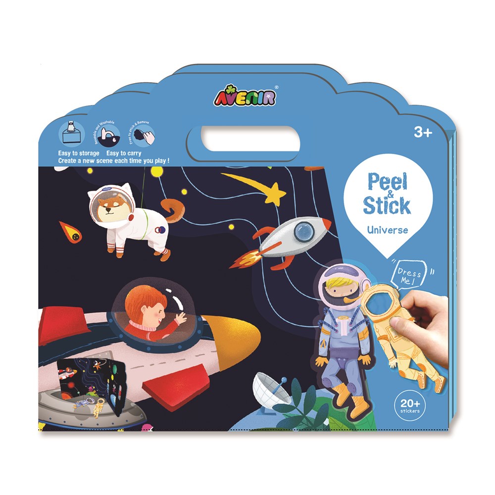 Avenir - Peel and Stick - Space Galaxy Play Set