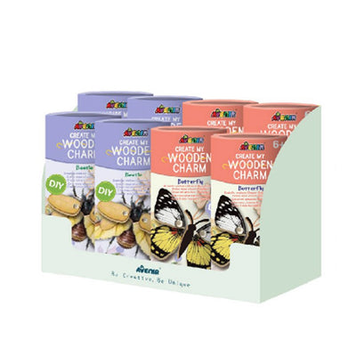 Avenir - Create My Wooden Charm - Asst Carton Display