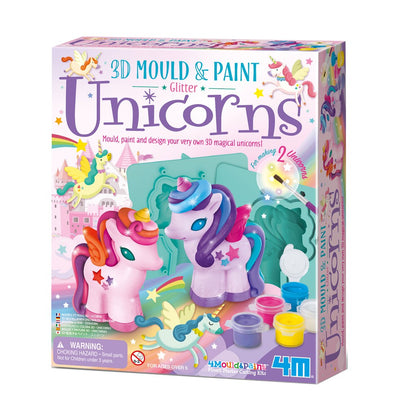 4M - Mould & Paint - 3D Glitter Unicorns