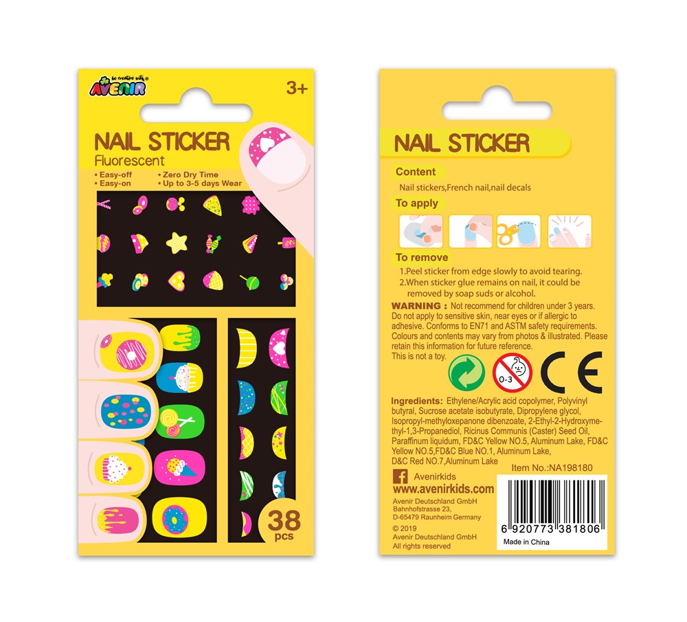 Avenir - Nail Stickers - Fluorescent Sweet Treats