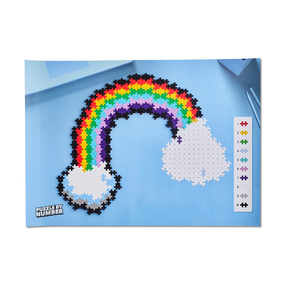 Plus-Plus - Puzzle by Number - Rainbow 500pcs - Johnco